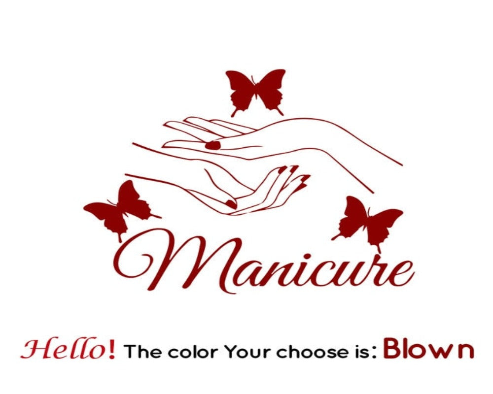 Wall Stickers Manicure Hands (multiple colours) SKU# WAL0014